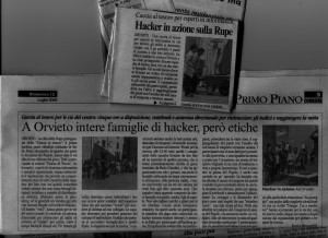Articolo del Corriere dell'Umbria 12-07-2009